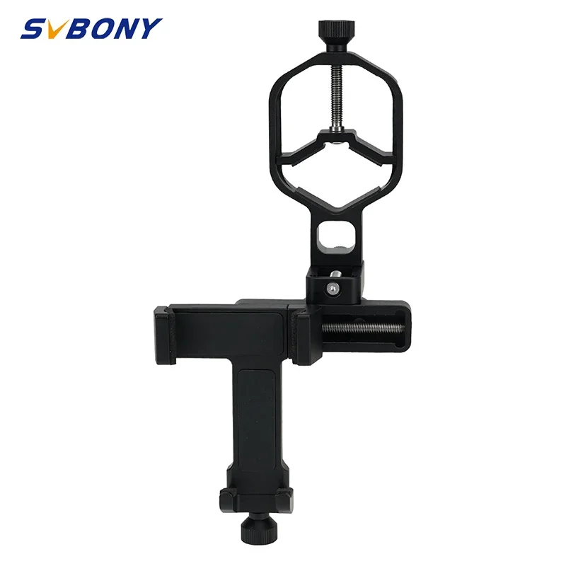 

SVBONY SV214 Pro 3-Axis Universal Smartphone Adapter 28mm-48mm/44mm-64mm Clamp Range for Telescope or Digiscoping