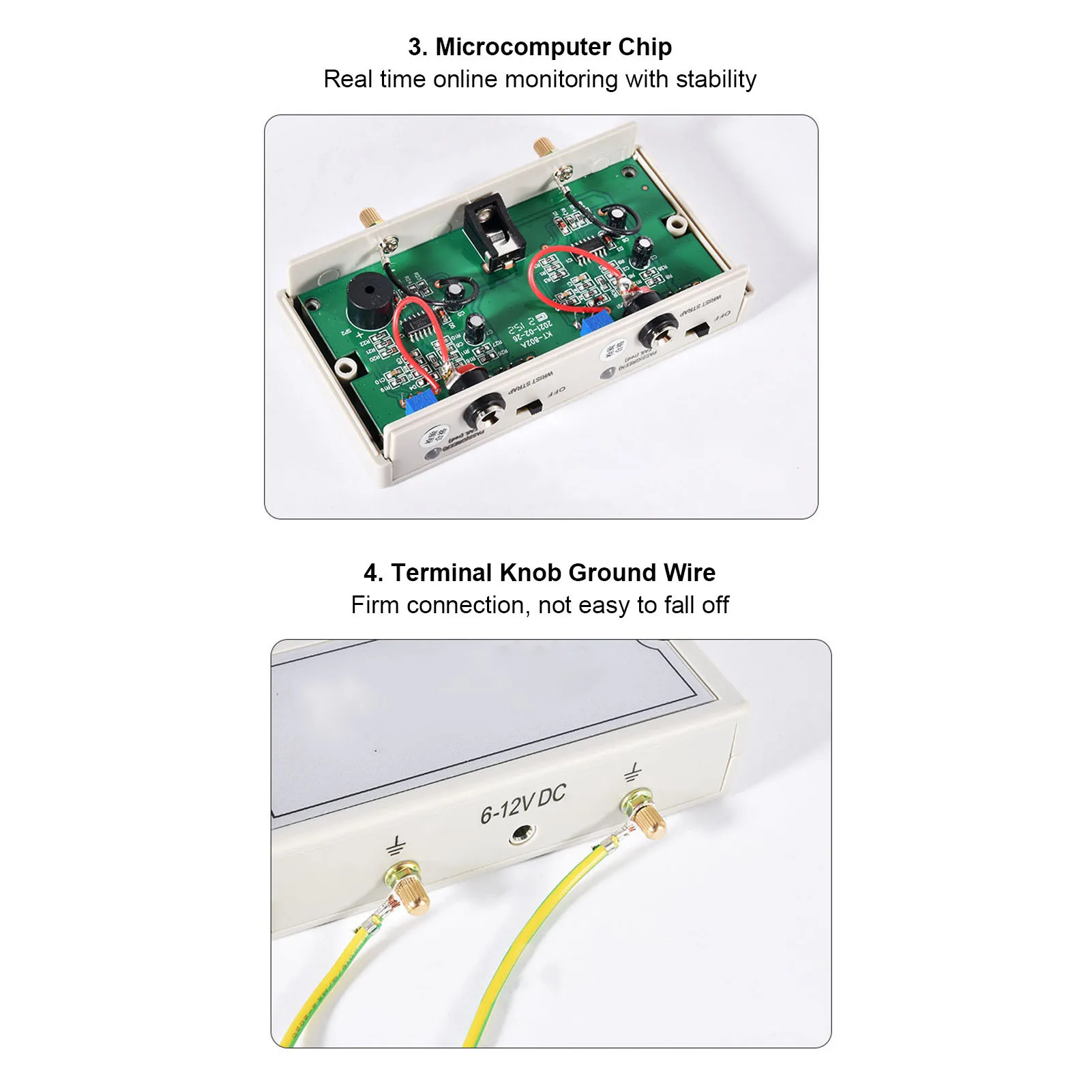 Antistatic Wristband Alarm ESD Wrist Strap Tester Double Station Antistatic Wristband Online Monitor Wrist Strap Online Monitor