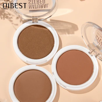 QIBEST Cream Contour Palette Dark Bronzing Powder Charlotte Makeup For Face Highlighter Bronzer Long-Lasting Concealer Cosmetics