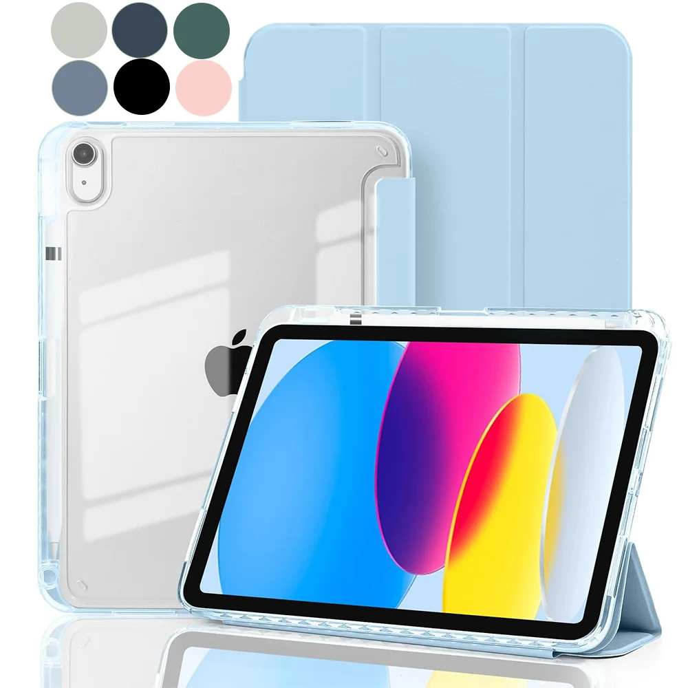Universal Protective Tablet Case - Premium Leather with Multi-Angle Stand and Auto Sleep/Wake Function