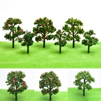 Plastic Model Train Artificial Miniature Model Tree Scenery Railroad Decoration Building Landscape Accessories Toys For Kids 1