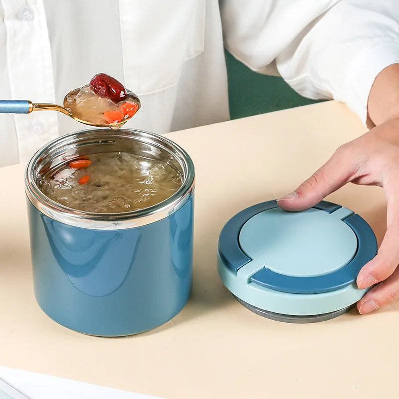 600/800ml Food Thermal Bento Box Insulated Soup Cup Thermos Containers Stainless Steel Lunch Box Thermo Jar for School Children