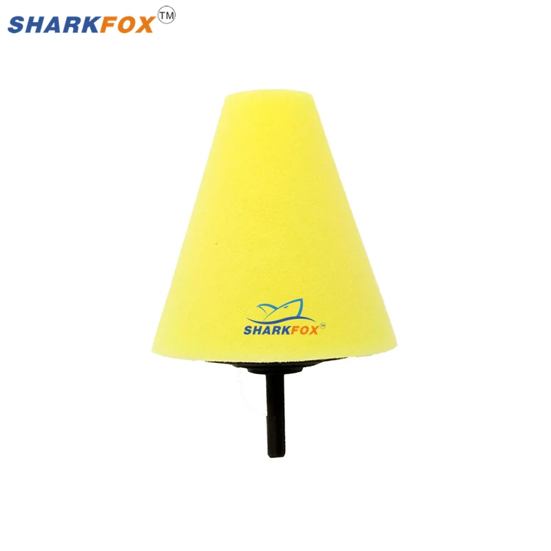 Sharkfox Car Polishing Pad Foam Sponge Pad Cone Polisher Automotive Waxing Kit