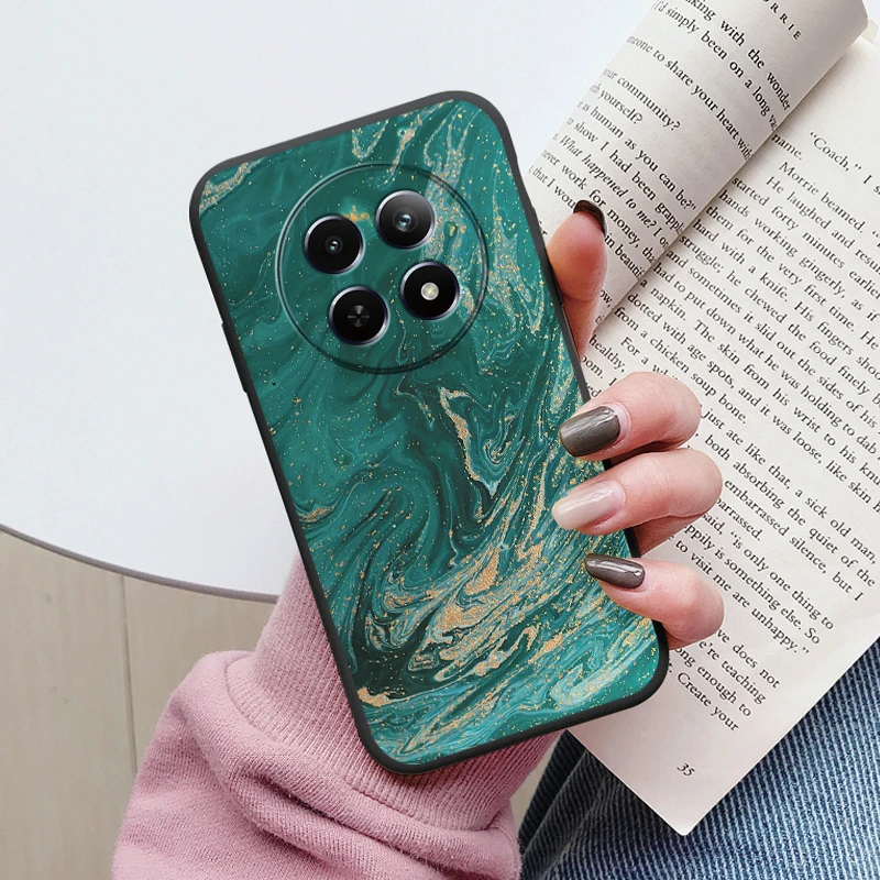 Luxury Marble Art Soft TPU Protective Back Cover - Shockproof Fashion Case