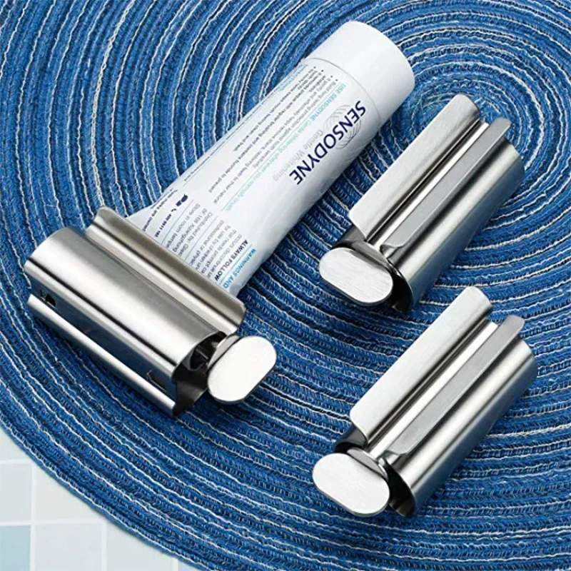 Toothpaste Dispenser Metal Extrusion Tool Lazy Tube Squeezer Pigment Extruder Hair Dye Tube Tightener Cepillo De Dientes toothpaste squeezer