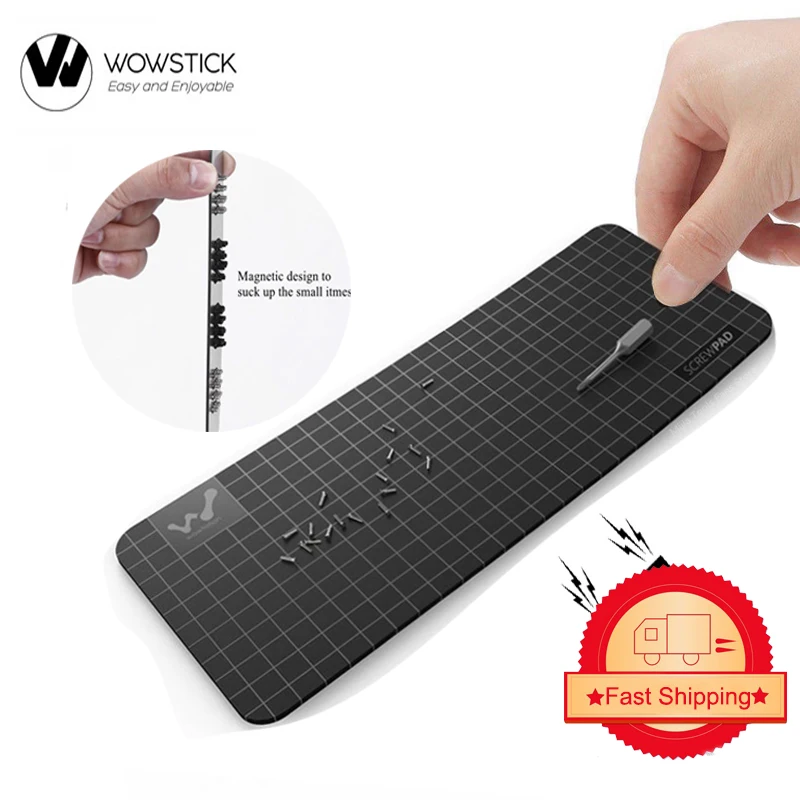 Wowstick-Screwpad magnético, posição do parafuso, tapete de placa de memória, kit, 1FS elétrico, 1P + 1F Plus, adesivo magnético