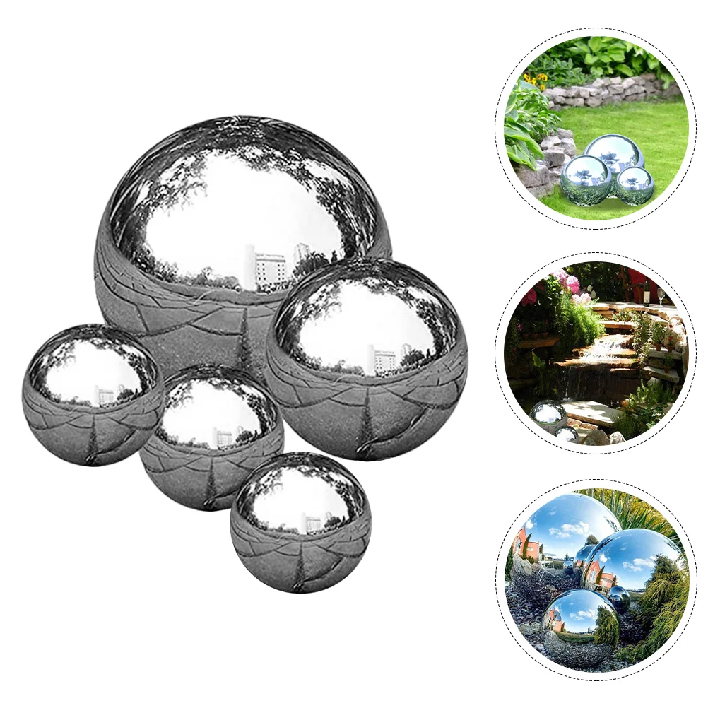 

Ball Garden Gazing Globe Mirror Balls Reflective Sphere Hollow Seamless Polished Stainless Steel Pond Outdoor Metal Floating