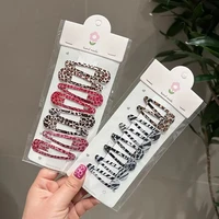 Y2K Leopard Waterdrop Hair Clips for Women Vintage Geometric Star Hairpins BB Clips Barrettes Bangs Girls Party Hair Accessories - Image 3