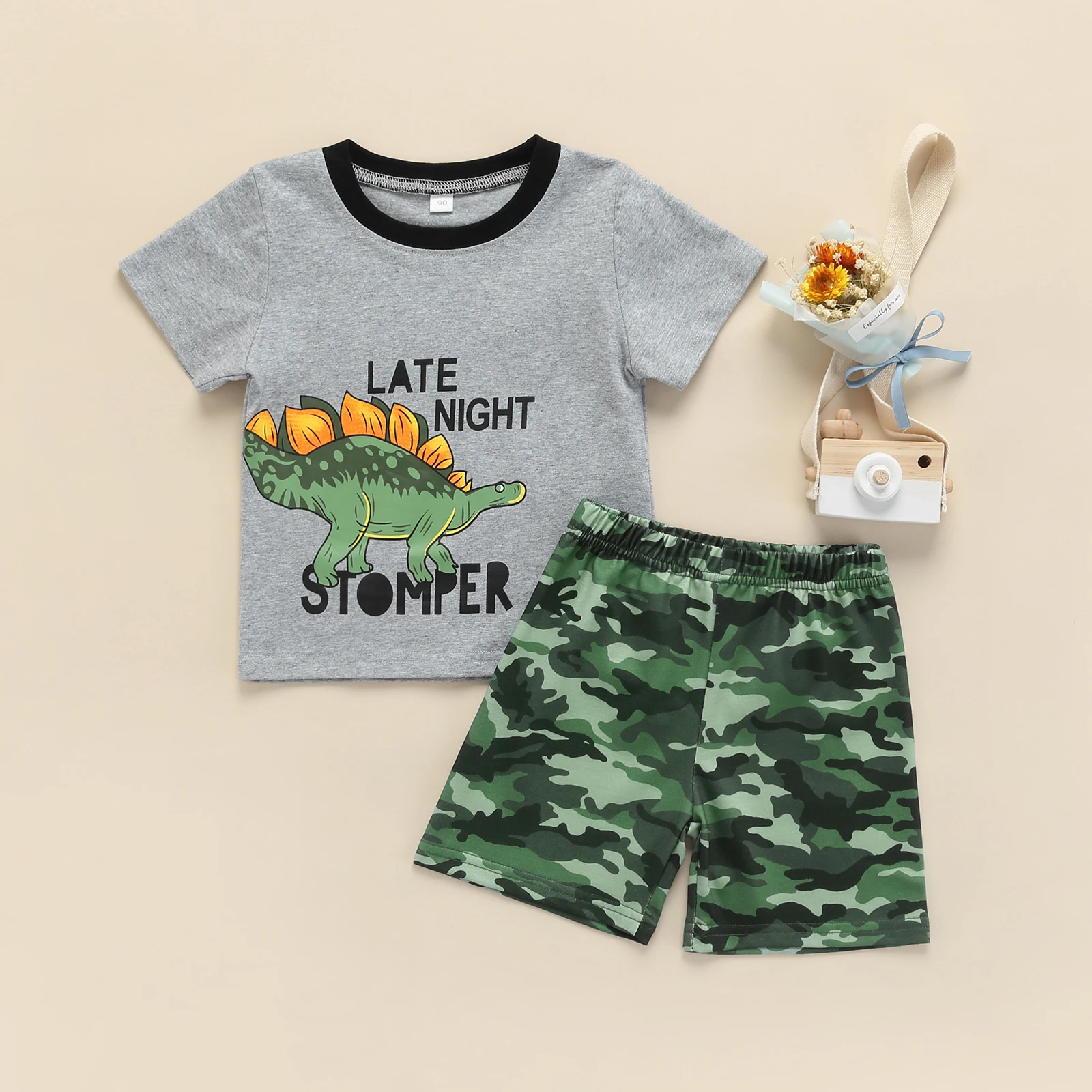 Kinder Sport Outfit Unisex - Kurzarm T-Shirt & Shorts Set Für Frühling & Sommer