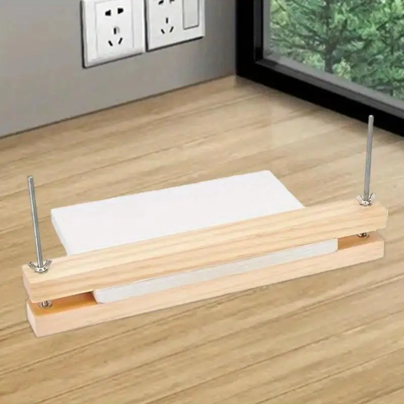 1set Wooden Book Press Multifunctional Portable Bookbinding Machine Home Binding Tool Set - 4
