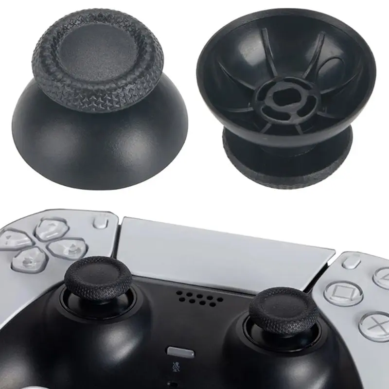 10 Pezzi Joystick Di Ricambio Thumb Stick Thumb Grip Caps Tappo A Fungo Per Dualshock 5 Ps5/Ps5 Slim/Ps5 Pro Controller Nero