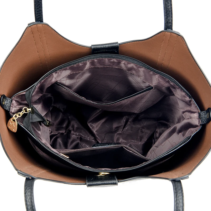 Borsa a tracolla da donna di grande capacità borsa da ascella Borse da shopper per pendolari in vera pelle da donna Borsa di lusso di alta qualità Borsa grande - immagine 6