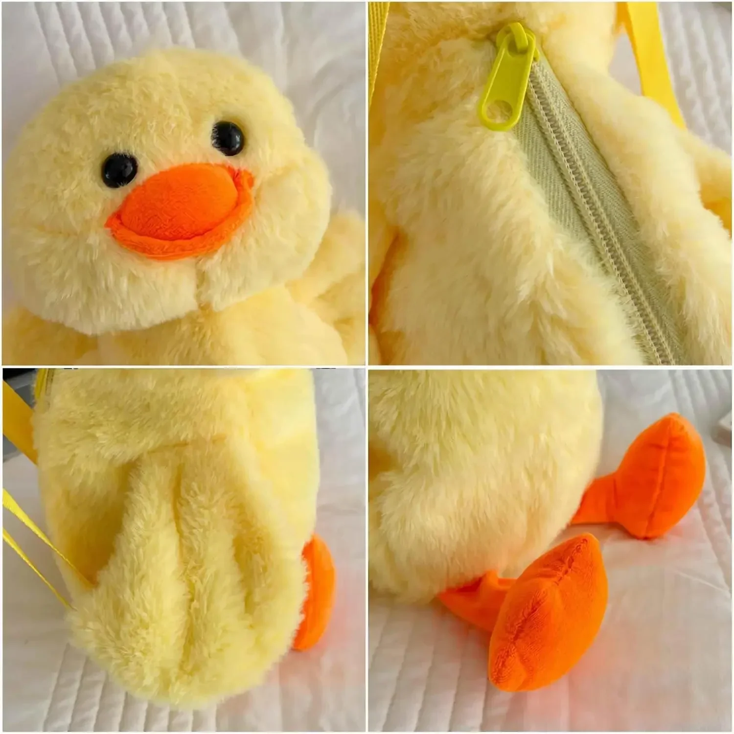 Small Yellow Duck Plush Bag New Cute Shoulder Bag Girls Outing Backpack Korean Version of The Hundred Animal Cartoon Bag 3
