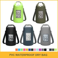 PVC Waterproof Dry Bag Double Shoulder Outdoor Sport Bag for Trekking Floating Sailing Canoing Boating Swimming Storage Backpack 1
