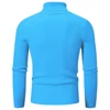 High Quality Men's Autumn and Winter High Neck Knit Shirt Slim Fit Long Sleeve Sweater Solid Color Pullover Tops 2