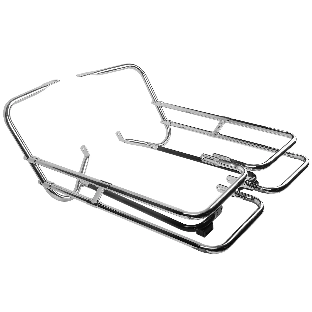 

Motorcycle Saddlebag Guard Rail Bracket For Harley Touring Road King Electra Glide Ultra Classic CVO FLHT 1997-2008