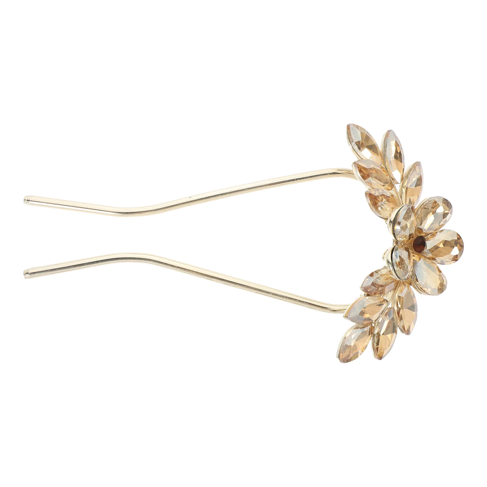 

Wedding Hair Pins for Women Crystal U-shaped Hairpin Rhinestone Bobby Hairstyles