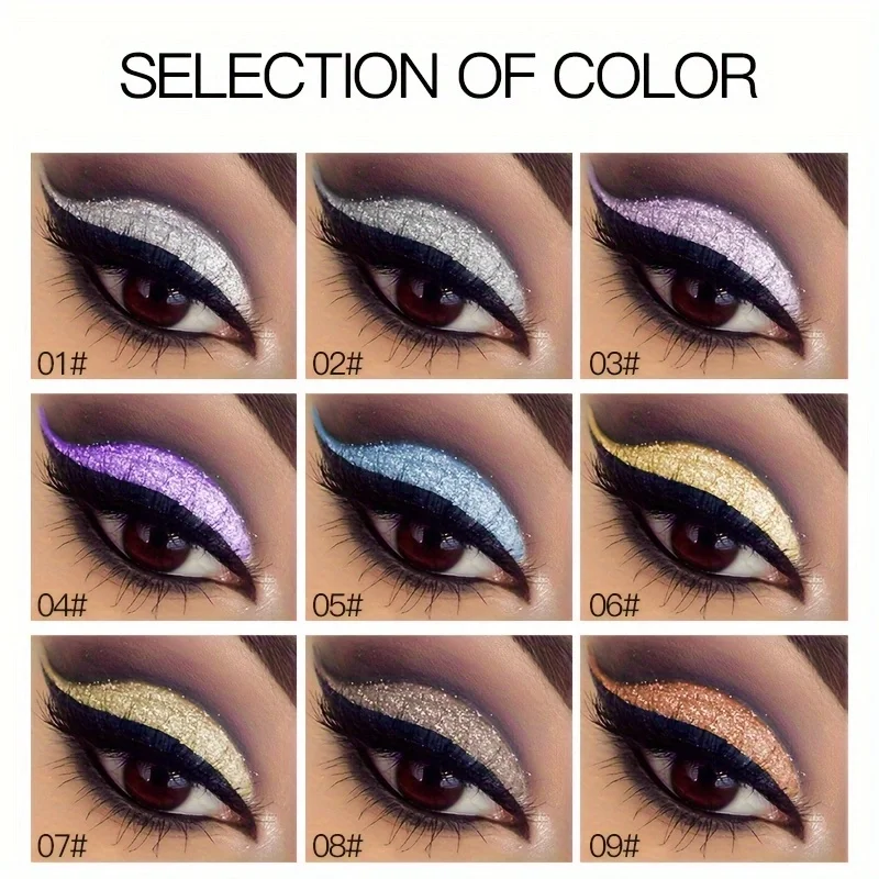 Pudaier Diamond Sparkle Pearlescent Eyeshadow Long-lasting smudge-proof and easy to apply Create a sparkling eyeshadow effect 4