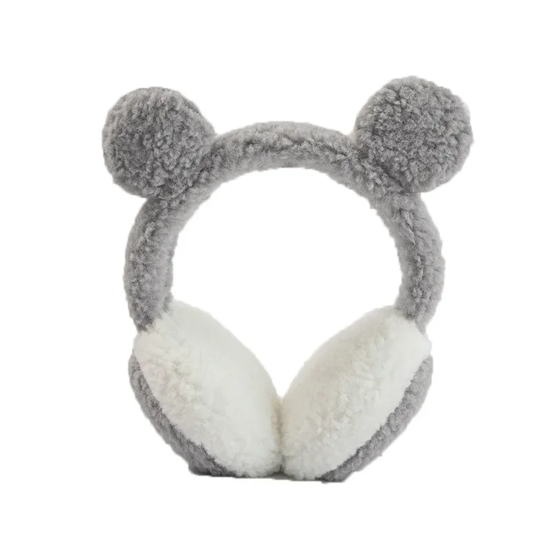 Warm Earmuffs Fur Earmuffs Cute Bear Ears Plush Earmuffs Children Cartoon Animals Winter Warm Ear Warmers Women Men Faux Furry Earmuffs Headband Ear Covers