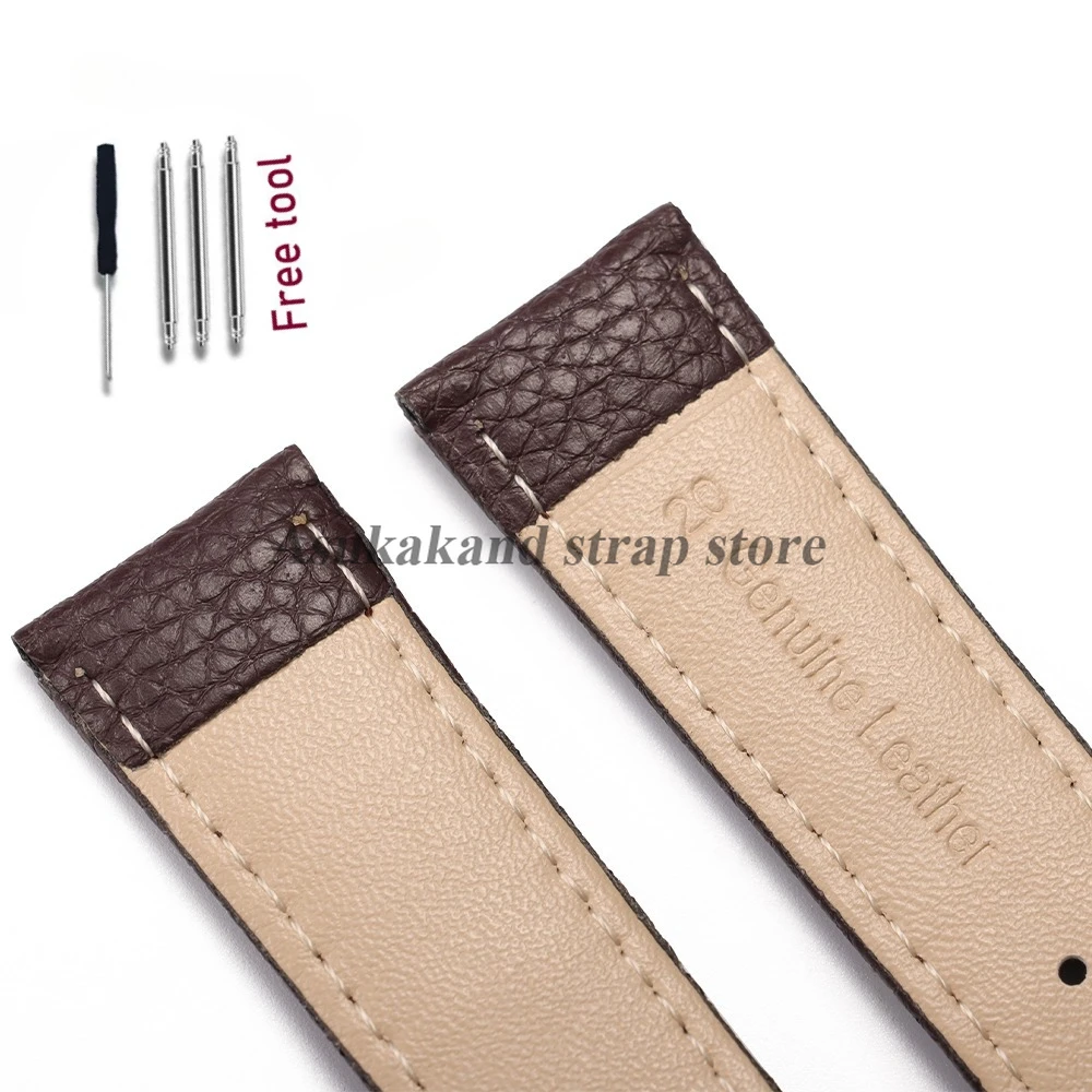 Lychee Pattern Leather Watchstrap - Universal Women & Men Strap