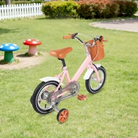 Vélo d'apprentissage à pédales pour enfants de 12 pouces, capacité de charge de 40kg, rose/jaune/vert pour 2-4 ans 2