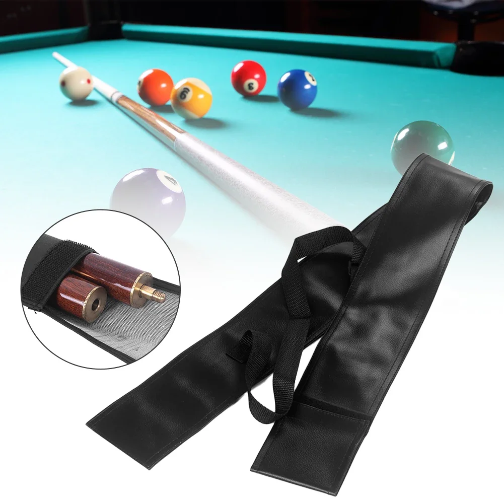 1Pc Billiard Cue Storage Bags One Shoulder Nylon Pool Stick Carrying Pouch for 1/2 or 3/4 Cue Lightweight Billiard Accessories