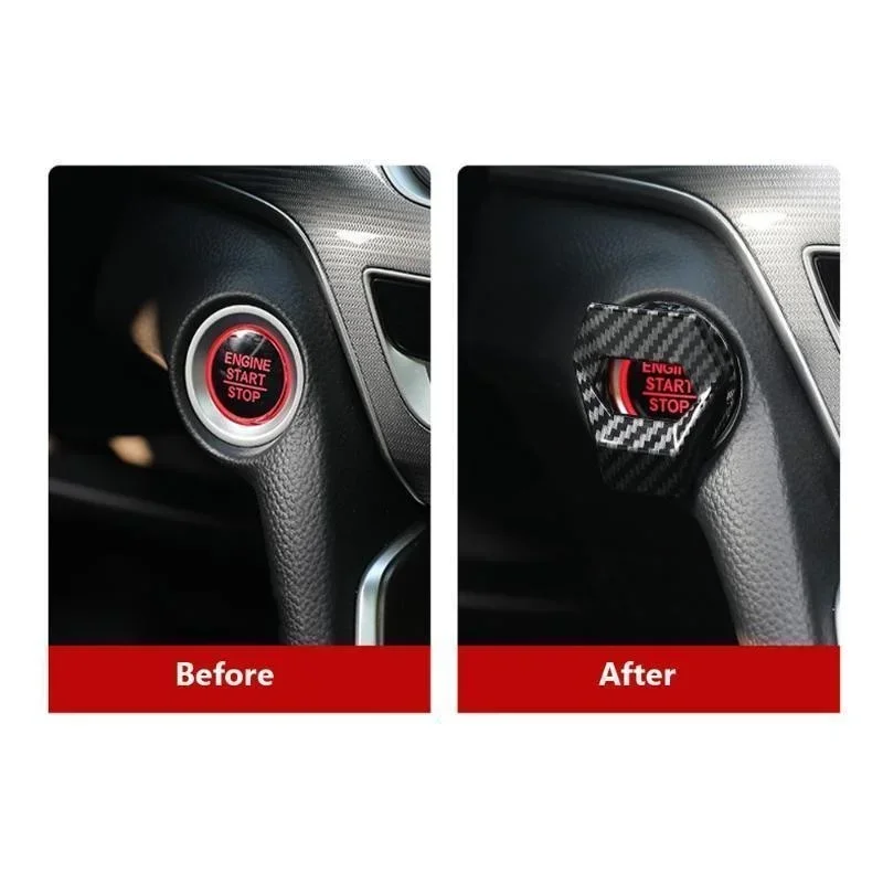 Enhanced Car Engine Start/Stop Button Decorative Cover - Interior Auto Accessory