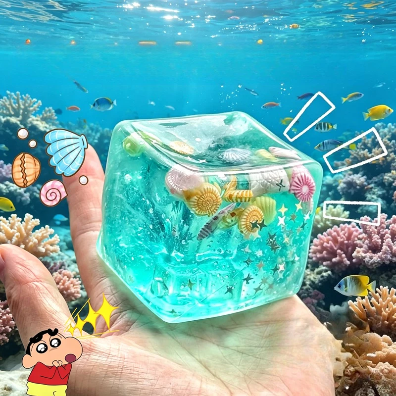 Ocean Style Embedded Shell Slow Rising Squishy Toy Sensory Toys Mochi Stress Relief Kawaii Cute Office Fidget Toy For Adults 6