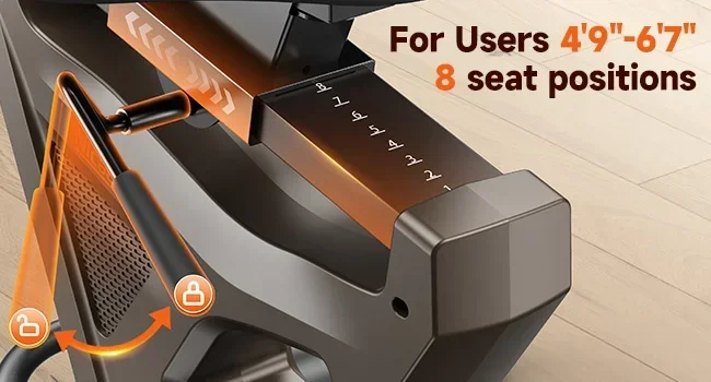 High-end recumbent exercise bike