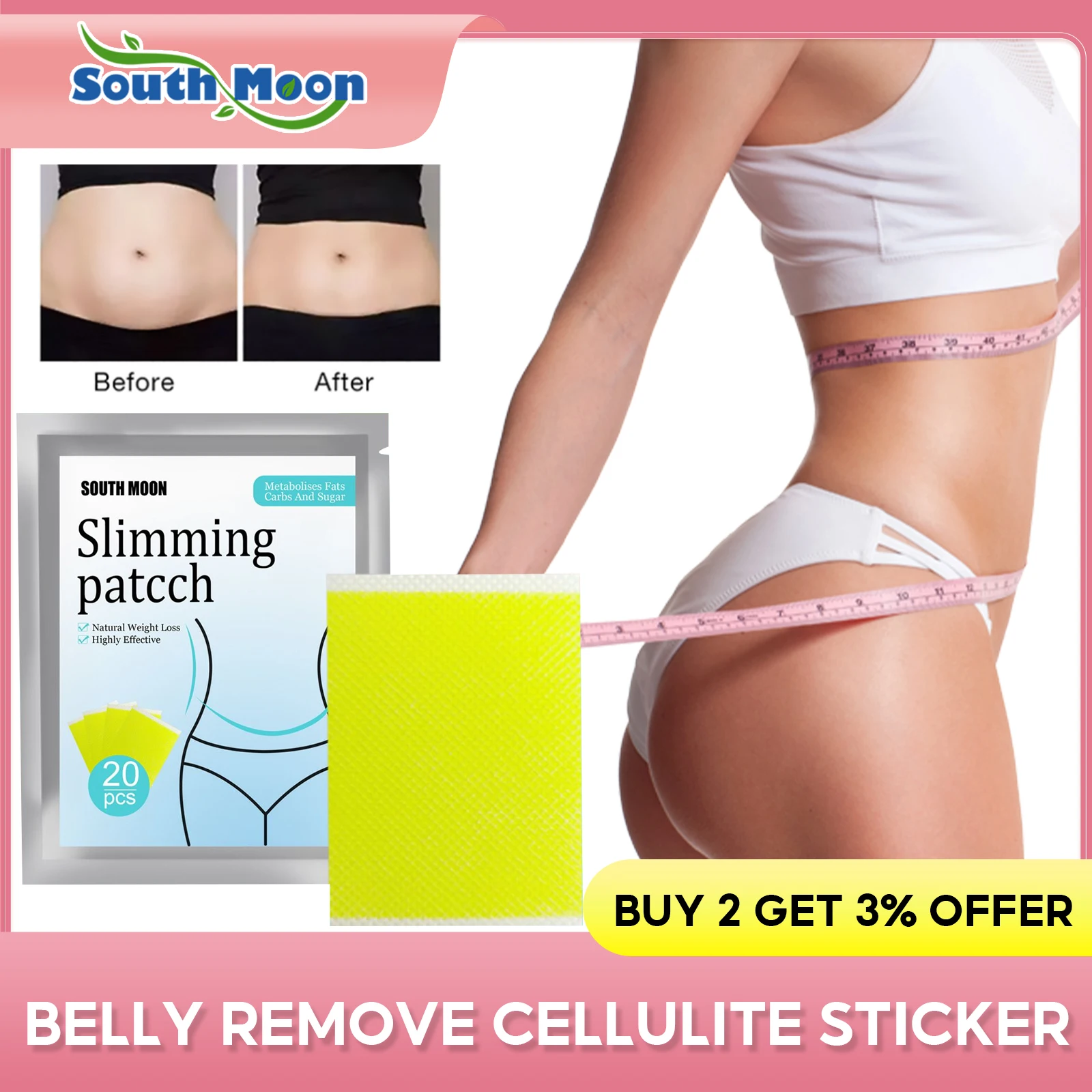 

Abdomen Diet Sticker Slim Body Shaping Fat Burning Reduce Weight Thin Belly Arm Leg Anti Cellulite Navel Patch for Flat Tummy