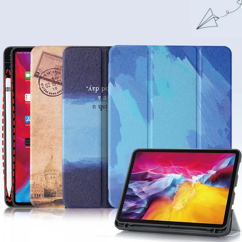 

For iPad Pro 12 9 Case 2020 Stand Smart Cover for iPad Pro 12.9 2020 Cases for iPad A2229 A2069 2232 2233 Pencil Holder Funda
