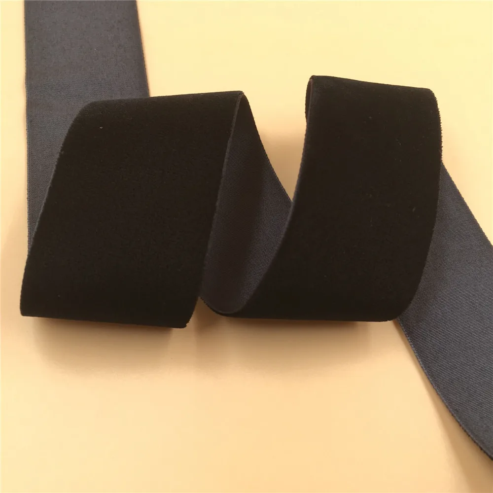 Velvet Ribbon - Black - 2 wide