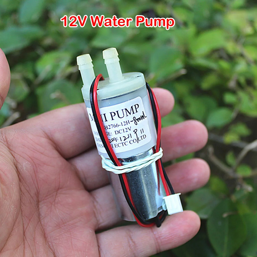 

Mini 370 Water Pump DC 12V Self-priming Diaphragm Water Pump Low Noise Large Flow for Aquarium Fish Tank Diaphragm Vacuum Pump