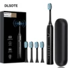 Sonic Electric Adult Toothbrush Rechargeable With 4 Replacement Brush Heads 5 Modes and 3 Intensity 2 Minute Intelligent Timer 1