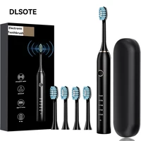 Sonic Electric Adult Toothbrush Rechargeable With 4 Replacement Brush Heads 5 Modes and 3 Intensity 2 Minute Intelligent Timer 1