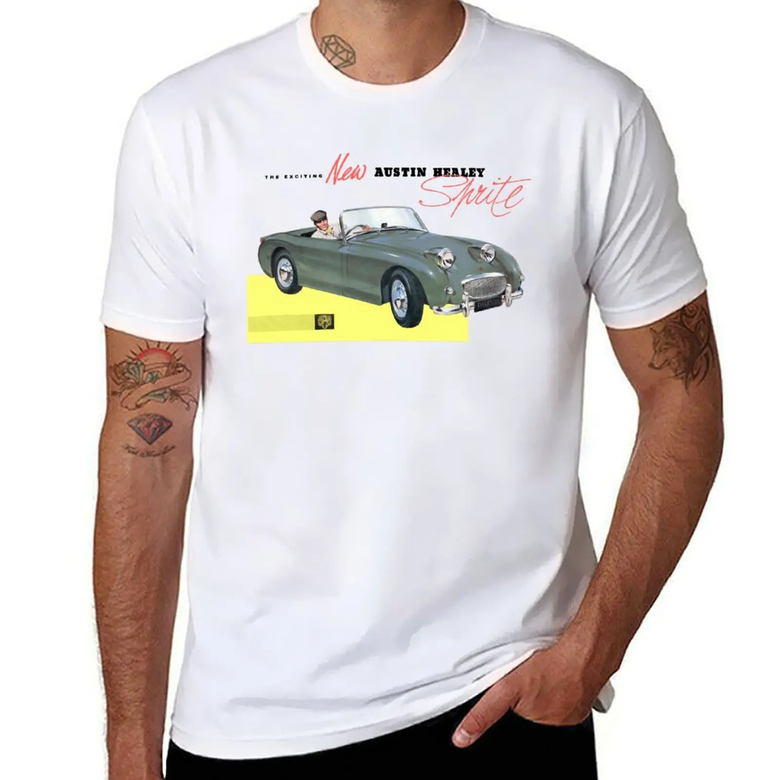 Austin Healey Sprite Copy T-Shirt Kawaii Clothes Anime Clothes Blacks Sublime Mens Clothing