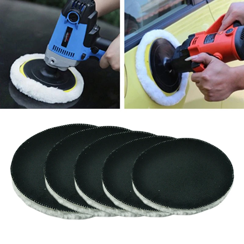 3/4/5/6/7 Inches Wool Polishing Disc Waxing Polishing Buffing Car Paint