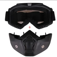 Lunettes de Motocross anti-poussière, réglables, respirantes, protection complète du visage, masque tout-terrain pour moto hors route 5