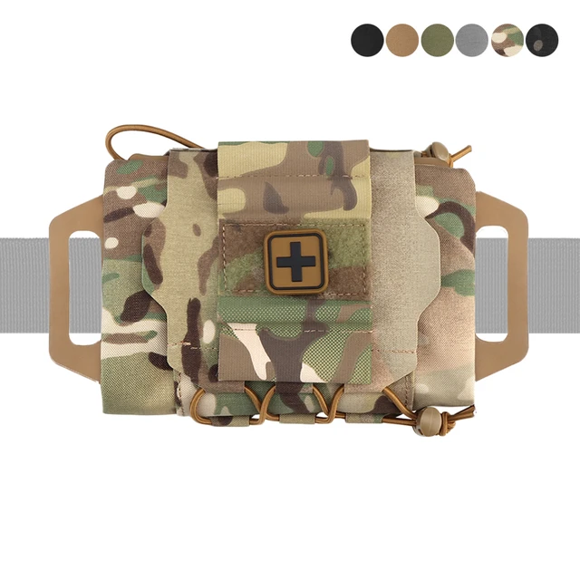 Pochette militaire tactique Molle, Kit de premiers secours à déploiement  rapide, équipement médical de survie, sac d'urgence pour Camping et chasse  en plein air - AliExpress