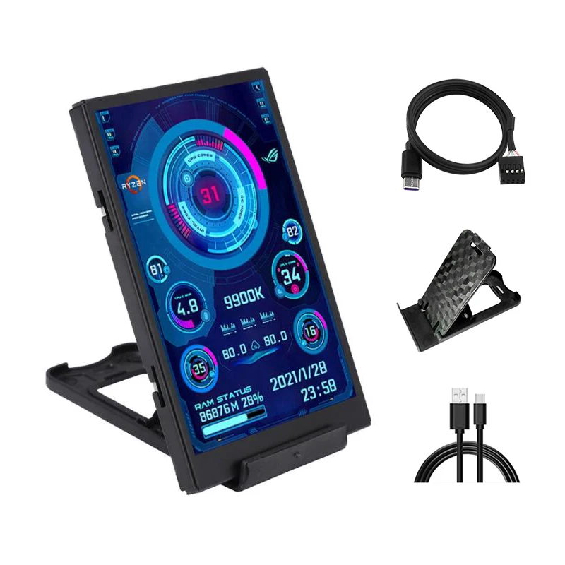 ǻ CPU GPU RAM HDD C Ÿ ÷ , 3.5 ġ IPS USB-C  ȭ, Windows 10 11, AIDA64 