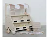 43cm High Quality Wooden Simulate Fruit stand banana apple pear cash register game Play house Interactive Toys baby girl gift 2