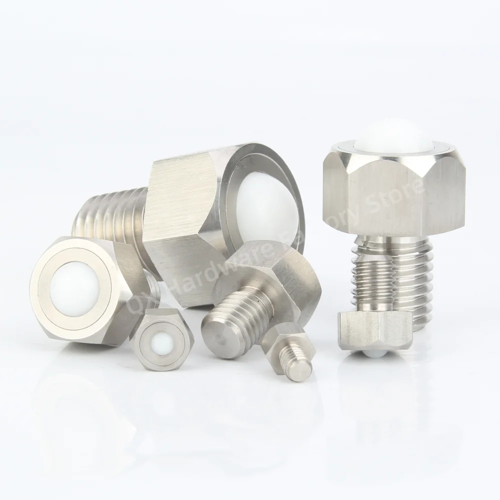QX312/QX313 Stainless Steel Balls Steel Balls Rolling Ball Conveyor Ball Rollers with Coarse Thread for Transport