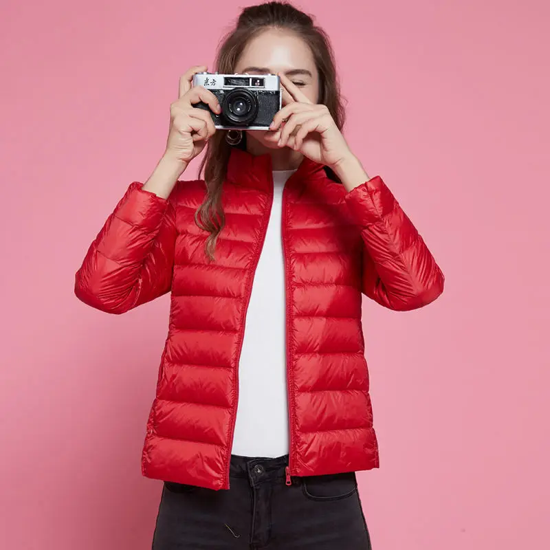 Women's Large Size Down Jacket Short Cute Slim-fit Lightweight Loose Student Jacket