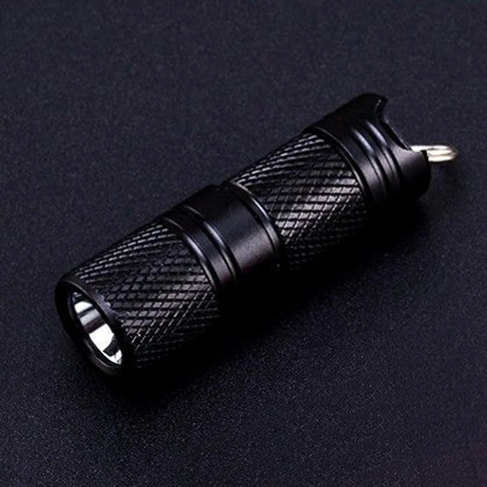 Mini Keychain Flashlight 120LM Super Tiny Flashlight USB Charging Small Self Defense Light for Outdoor Camping Hiking