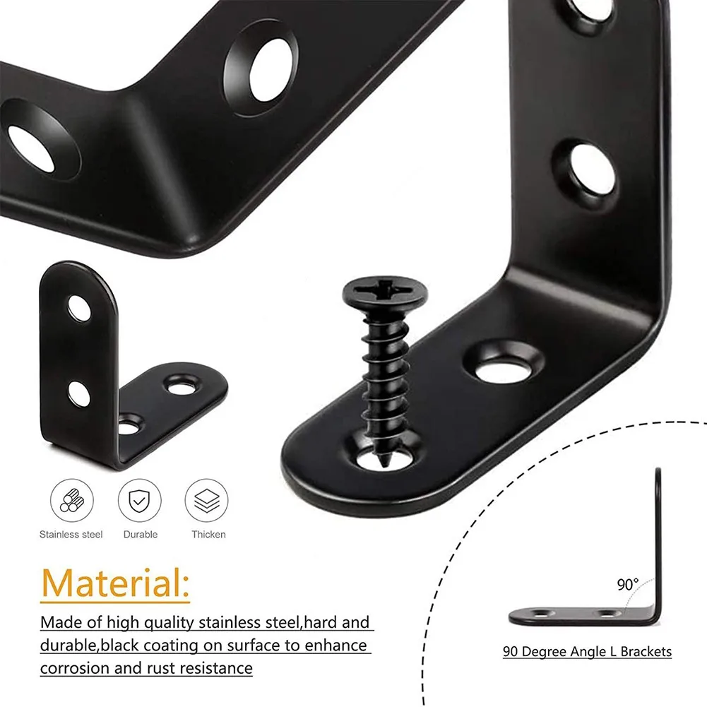 Ângulo Direito, Cantos Brace, Fixação Conector para