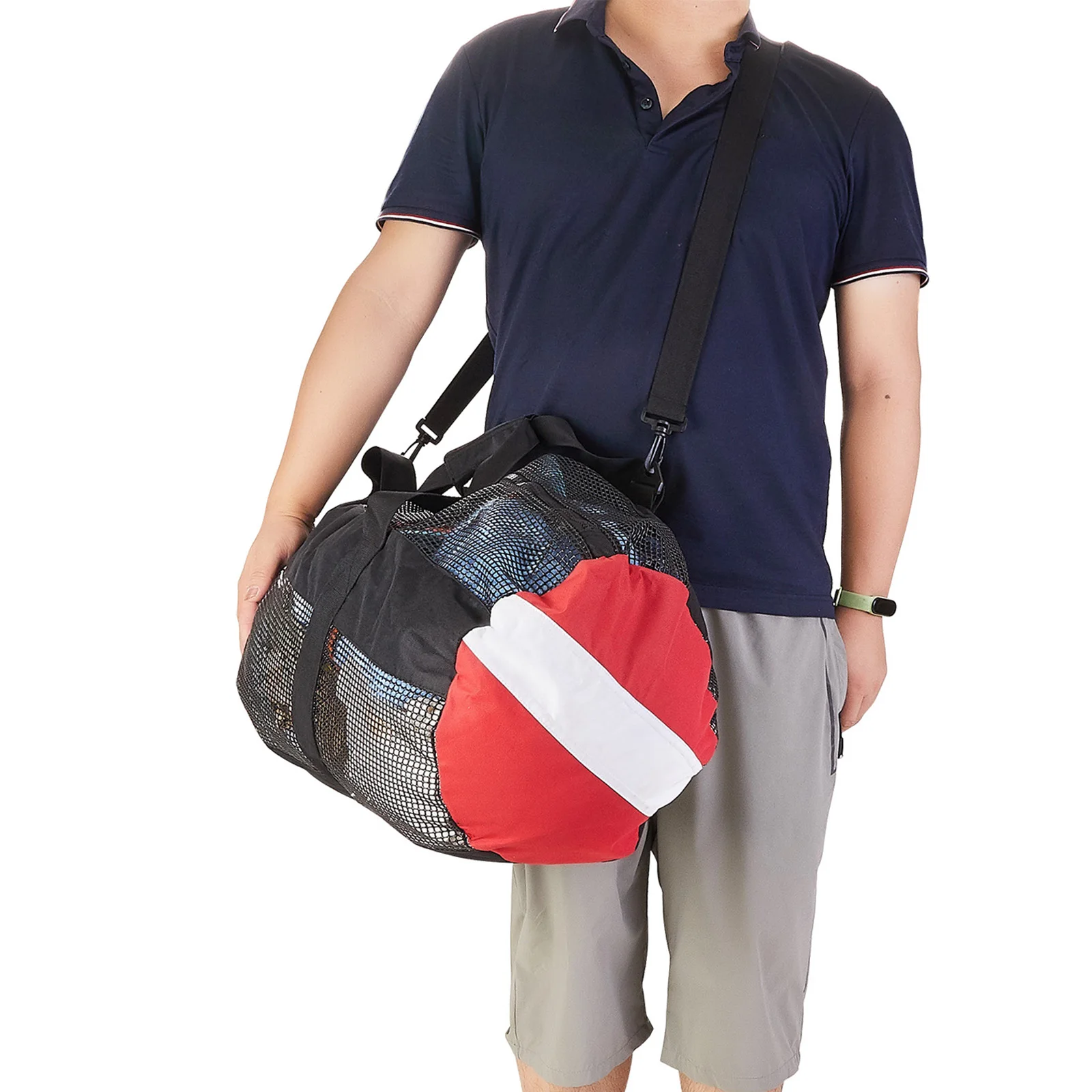 Diving mesh bag Mesh Duffle Bag Scuba Diving Breathable Lightweight Mesh Bag Snorkeling for Surfing Fishing Gym Outdoor Activities Swimming