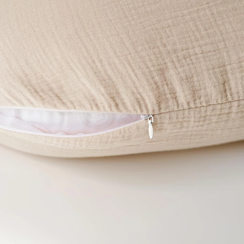 2PCS/set Nursing Pillow Cover for Breastfeeding Pillows Ultra-Soft Muslin Cotton Baby Nursing Pillow Fits Newborn Feeding Pillow 5