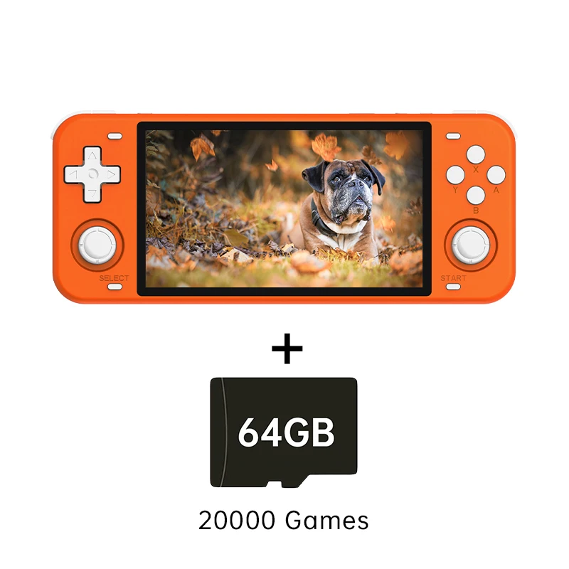 POWKIDDY RGB10max Retro Open Source System Handheld Game Console RK3326 RGB10 MAX 5-Inch IPS Screen 3D Rocker Children's Gift 