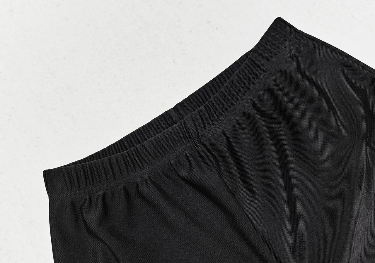 Cute and modest women’s swimwear black swimming legs