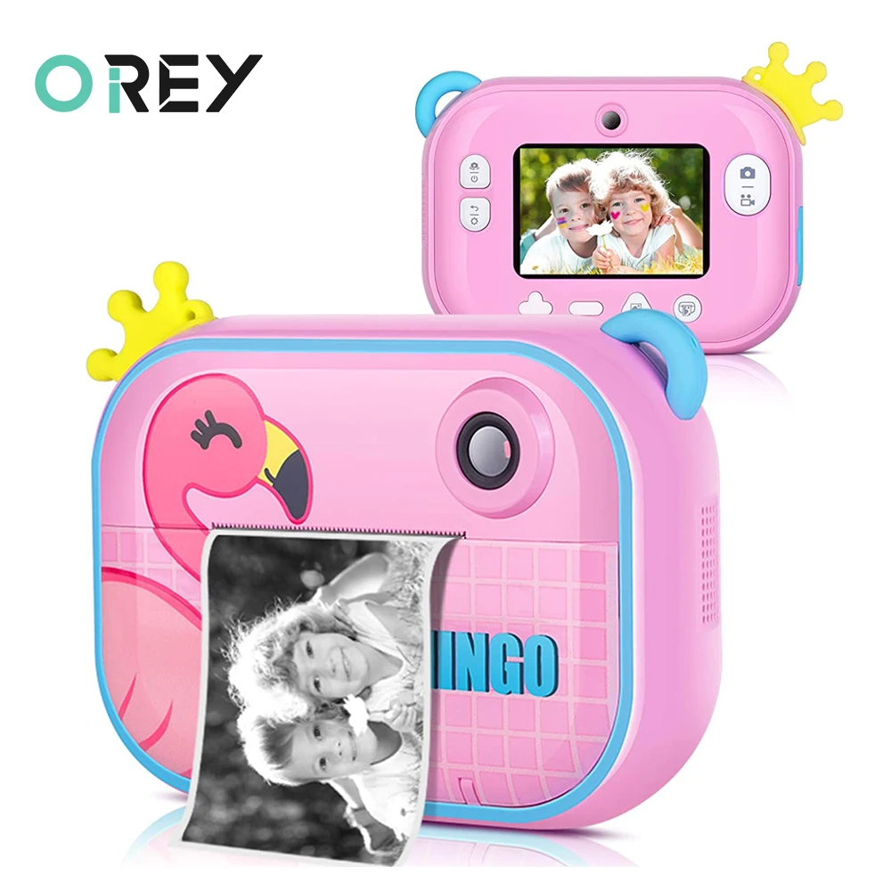 Videocamera per bambini con stampa fotocamera con stampa istantanea per  bambini ToysInstantane Print Camera per bambini regalo di natale per ragazze